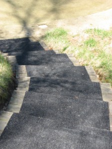 high traffic golf matting for steps