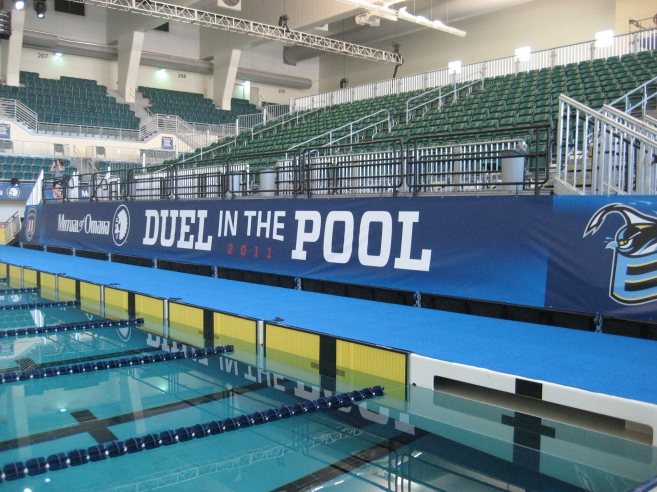 lightweight matting is duel in the pool